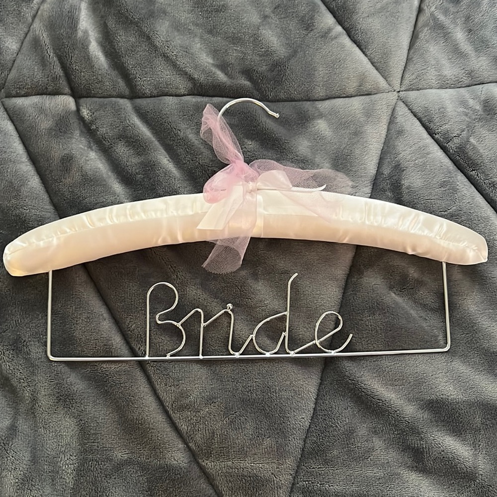 Satin “Bride” hanger